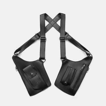 Men'S Retro Strap Underarm Bag Multifunctional Outdoor Backpack Cycling Hiking Phone Bag Holiday Gift for Boyfriend Father