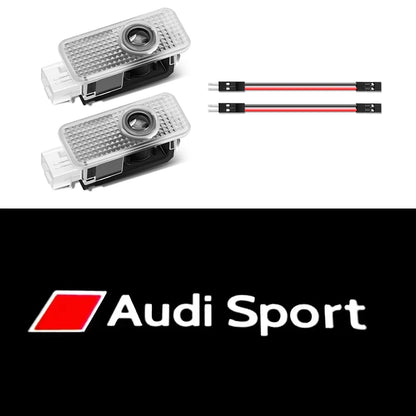 Car LED Door Lamps Welcome Projector Lights for Audi Sline RS Quattro
