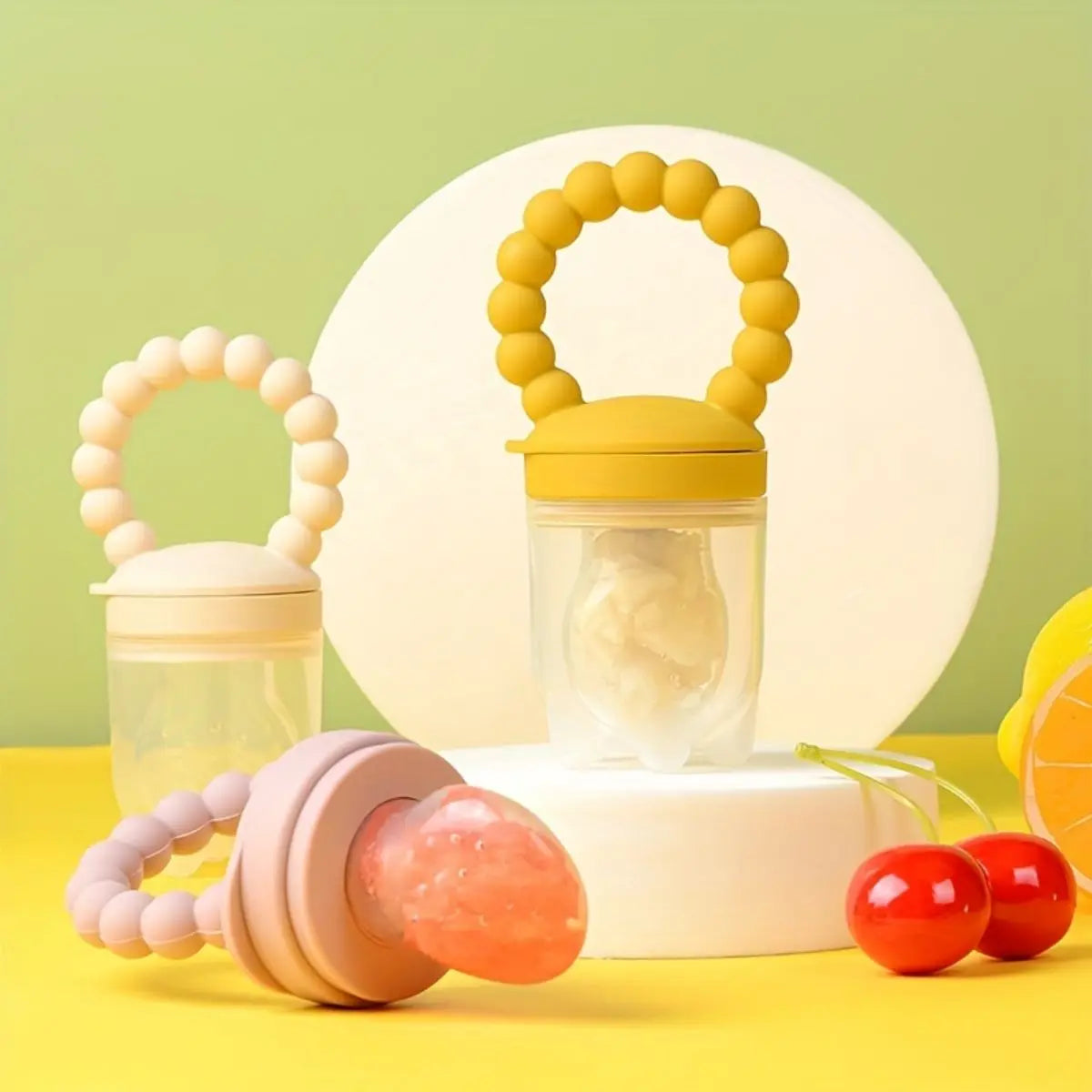 Children's Silicone Fruit & Vegetable Feeder With Handle