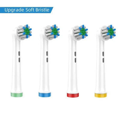 4PCS Dupont Bristle Electric Toothbrush Heads Whiten Teeth/Daily Clean/Precison Cleaning/Soft Care Teeth Function For Oral B - Urbizia