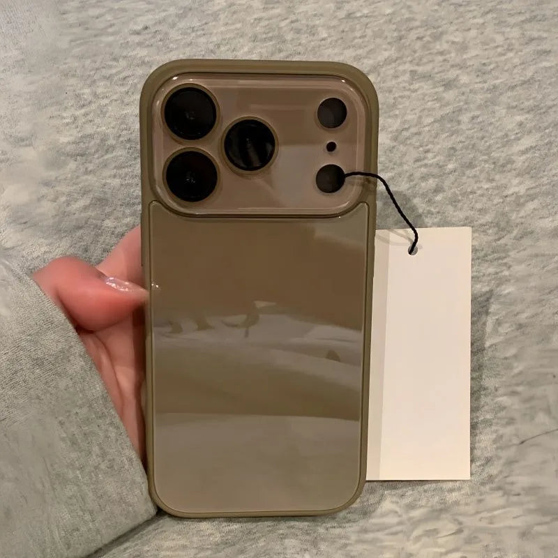 Luxury Camera Protection Phone Case For iPhone 17 16 15 14 13 Pro Max 17Pro 16Pro Tempered Glass Shockproof Hard Back Cover
