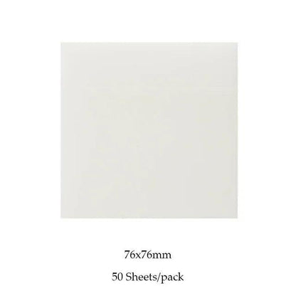50 Sheets Creative Transparent PET Waterproof Sticky Notes Notepads - School Stationery & Office Supplies
