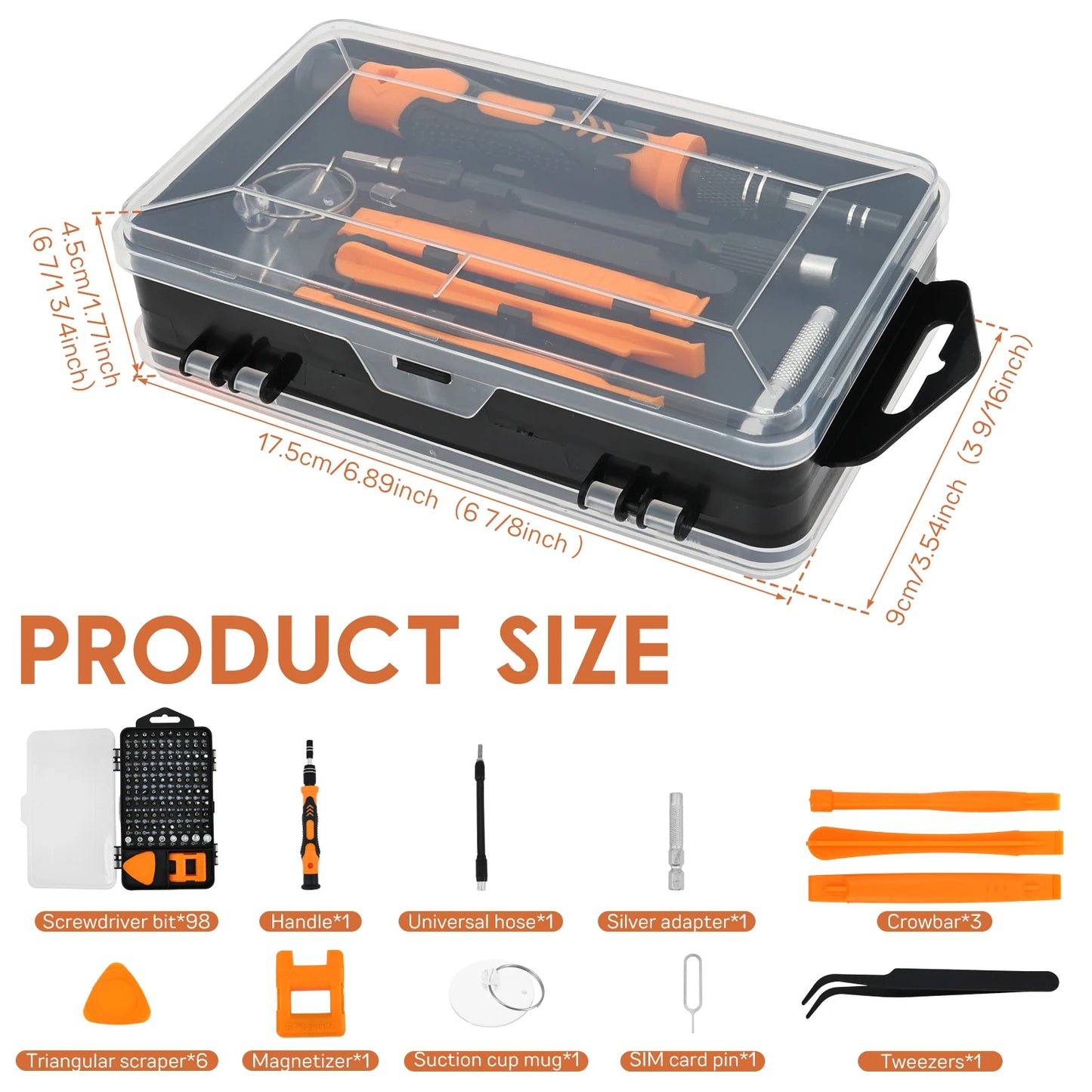 115 In 1 Precision Screwdriver Set Flexible Shaft Magnetic Bits Kit Professional Electronics Laptop Cell Phone Repair Tools
