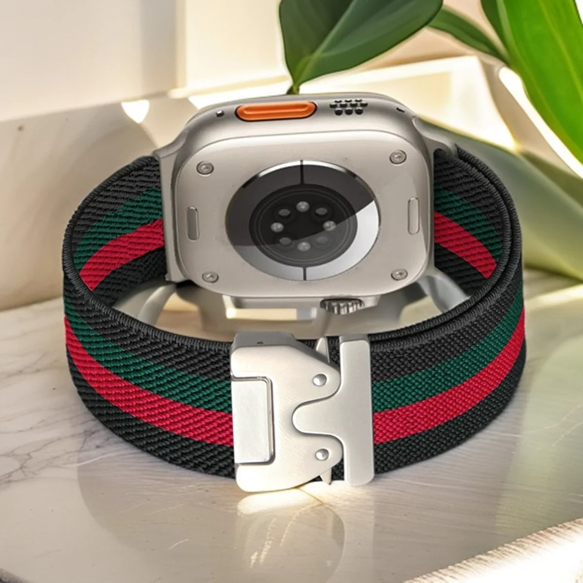Nylon Loop for Apple Watch Band Series10 49mm46mm45mm44mm42mm 38mm40mm41mm Parachute Style Buckle for Iwatch Ultra2 S10 9 8 7 6