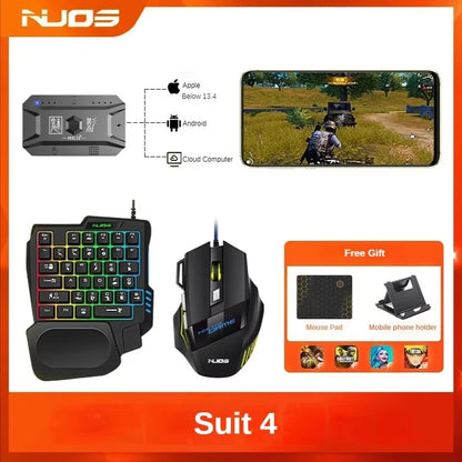 M1 Pro Mobile Phone Game Converter Gaming Keyboard Mouse Controller BT V5.0 Programmable Adapter Support IOS Android System