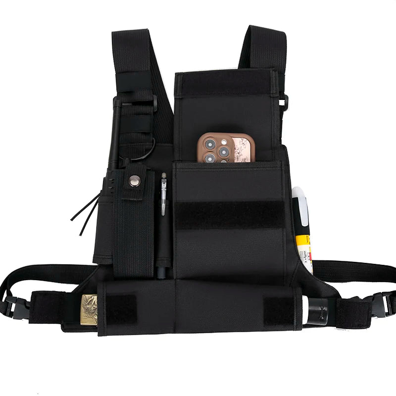 Outdoor Cycling Bag Lightweight Running Vest Backpacks Unisex Hiking Marathon Chest Rig Bag Storage Pocket Men Sports Chest Pack