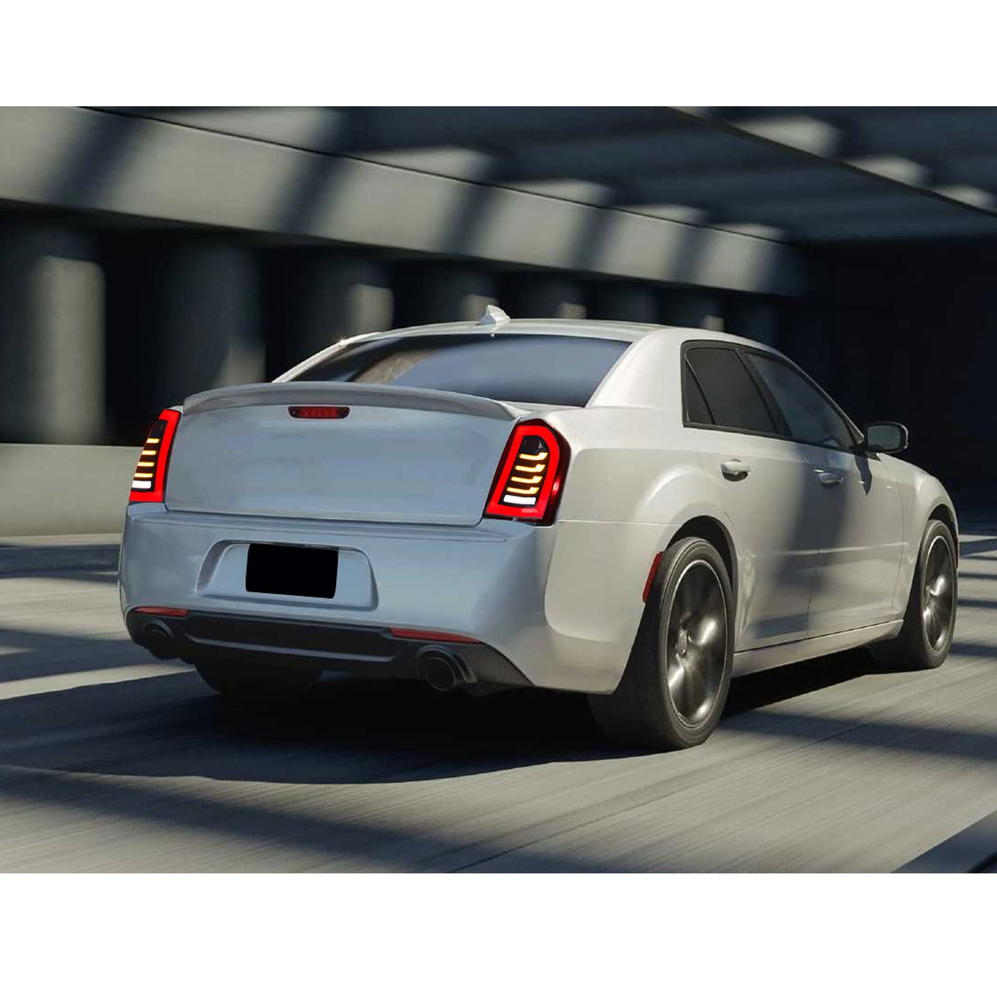 LED Tail Lights For Chrysler 300 300C 300S 2011-2014 Sequential Turn Signal Dynamic Animation Rear Lamps Assembly [Not Fit 2015]