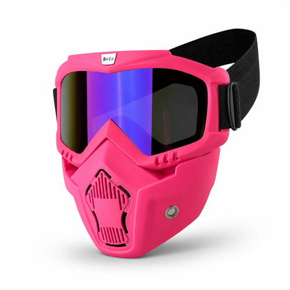 Dustproof Motocross Glasses Adjustable Motorcycle Goggles Breathable Full Face Protective Motorbike Dirt Bike Off-road Mask