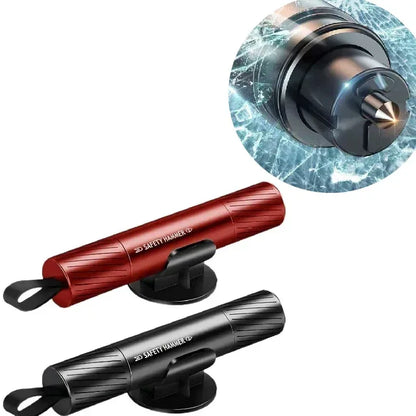 2025 New 2-in-1 Mini Car Safety Hammer Car Glass Window Breaker Escape And Rescue Tool With Seat Belt Cutting Tool Car Parts - Urbizia