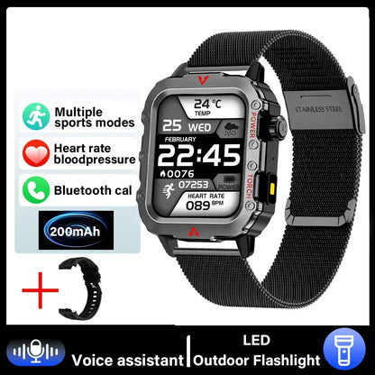 G.L Wear 2025 New Sports Smart Watch Bluetooth Talk LED Flashlight Multi-function Outdoor Sports Smart Watch for Men Women - Urbizia