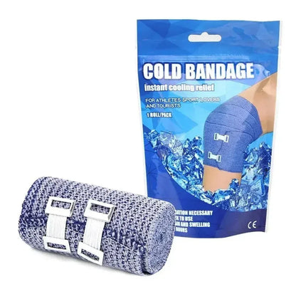 Self Adhesive Ice Bandage Instant Cooling Ice Tape Muscle Recovery Cooling and Compression Tape for Athletes and Adults - Urbizia