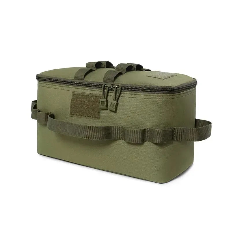 Large Capacity Outdoor Tool Bag Camping Gas Tank Storage Picnic Cookware Multifunction Kit with Ground Nail for Gas Canister - Urbizia