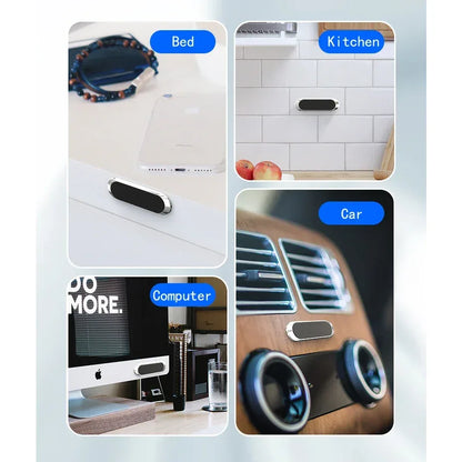 Simple Mini Strip Shape Magnetic Car Phone Holder Car Accessories 9*2.4MMN40 Strong Magnetic Magnets Nano-markless Glue - Urbizia