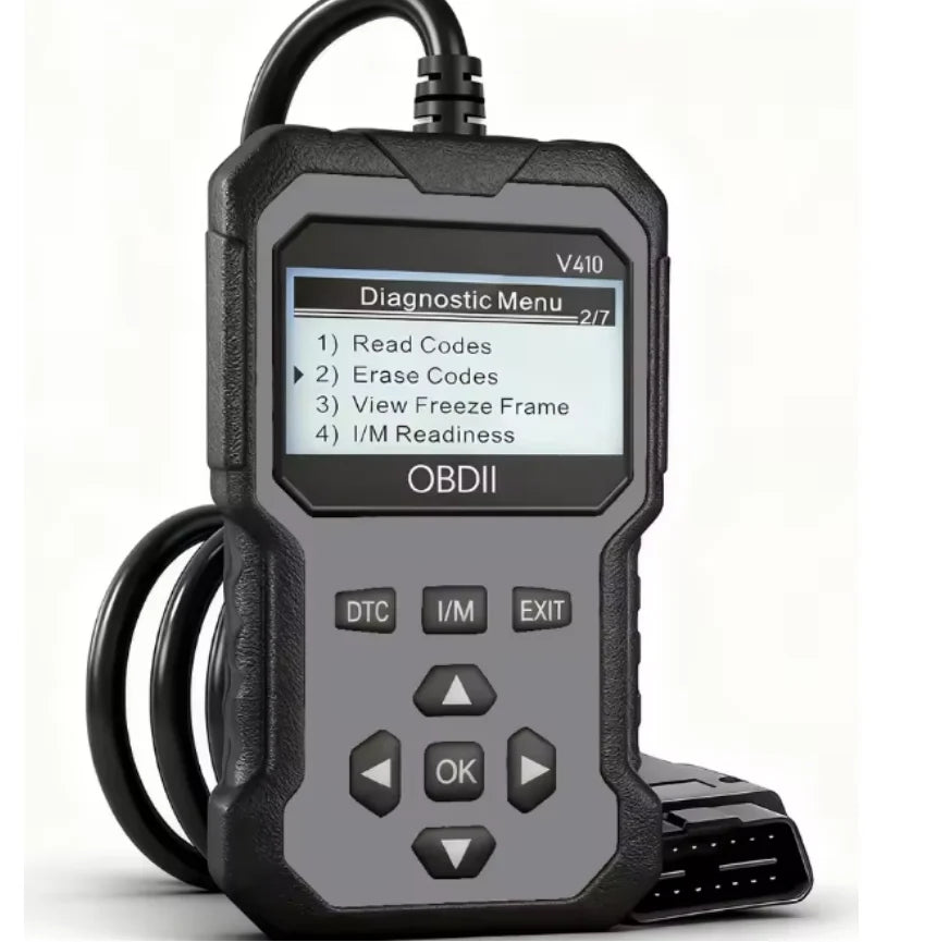 V410 OBD2 Car Diagnostic Scanner – All-in-One Diagnostic Tool for Identifying and Troubleshooting Vehicle Issues.
