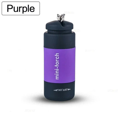 USB Rechargeable LED Multifunctional Strong Light Pocket Keychain Flashlight Waterproof Outdoor Hiking Camping Mini Flashlight - Urbizia