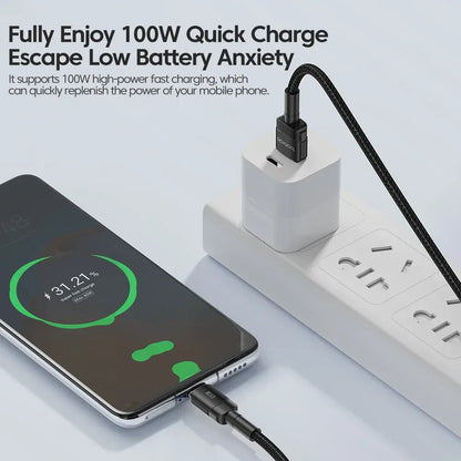 Toocki 6A USB To Type C Cable for Huawei Xiaomi PD 100W Fast Charging Charger USB C Data Cord Quick Charge for Samsung Oneplus - Urbizia