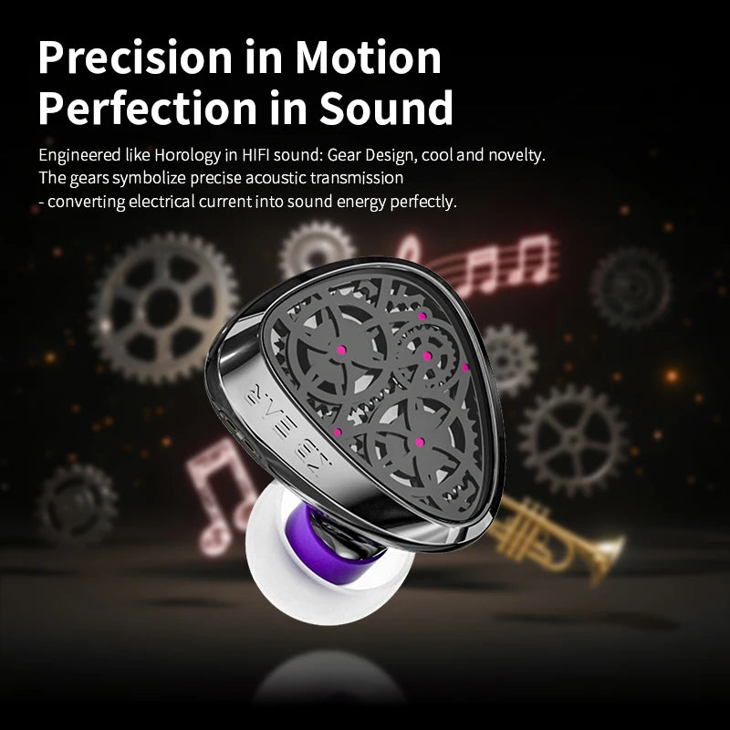 KBEAR Tourbillon-Pro TB-PRO IEM in-Earphone 10mm DD High Resolution TypeC HIFI Wired Earbuds PU+PEEK+DLC Composite Diaphragm