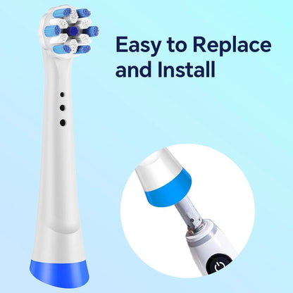 4 8 12 Pack Toothbrushes Head, Compatible with Oral B iO 2/3/4/5/6/7/8/9/10 Series Electric Toothbrush Replacement Brush Heads