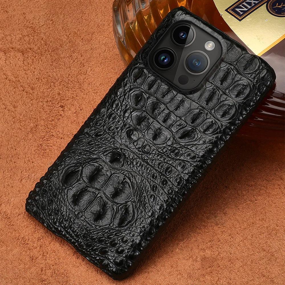 iPhone Genuine Crocodile Leather Case