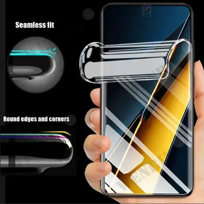 5 Pcs Hydrogel Film For Xiaomi Redmi Note 15 14 13 12 Pro Plus Poco X7 X6 Pro Xiaomi 15T 14T 13T Pro Full Cover Screen Protector