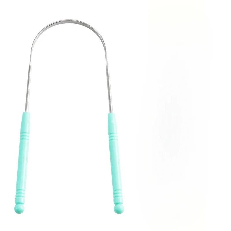 1PCS Stainless Steel Tongue Scraper Oral Tongue Cleaner Brush Tongue Toothbrush Oral Hygiene High Quality Tounge Scraper