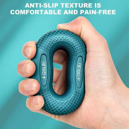 Silicone Finger Gripper Ring Hand Muscle Strengthener Ring Wrist Finger Trainer Exercise Carpal Expander Workout Fitness Device - Urbizia