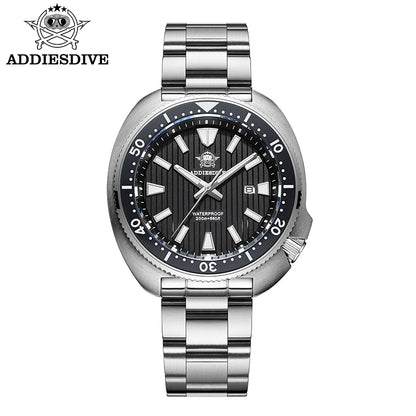 ADDIESDIVE Luxury Men's Watches Stainless Steel Sapphire Crystal Quartz Watch for Men Luminous 20Bar Waterproof NEW Wristwatches