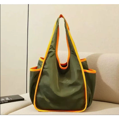 Reusable Grocery Bag Foldable Shopping Bag with Pocket Extra Wide Handle Portable Durable Washable Tote Bags for Women