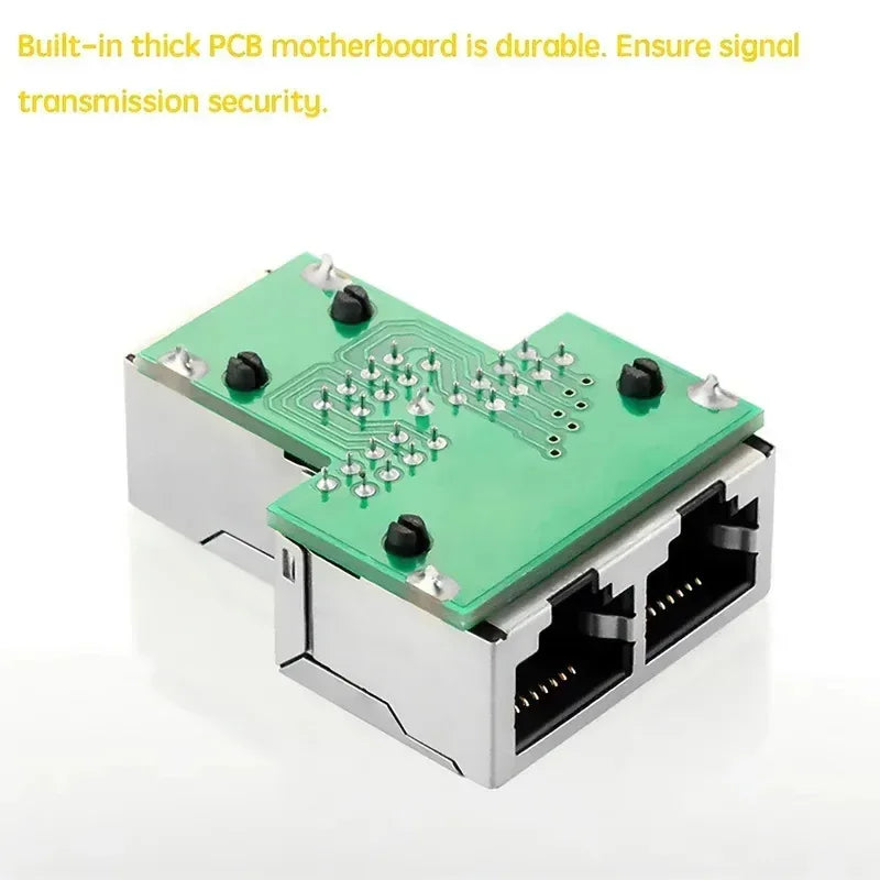 RJ45 Ethernet Splitter LAN Network Adapter