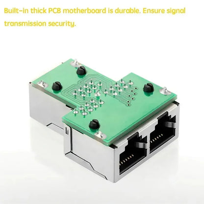 RJ45 Ethernet Splitter LAN Network Adapter