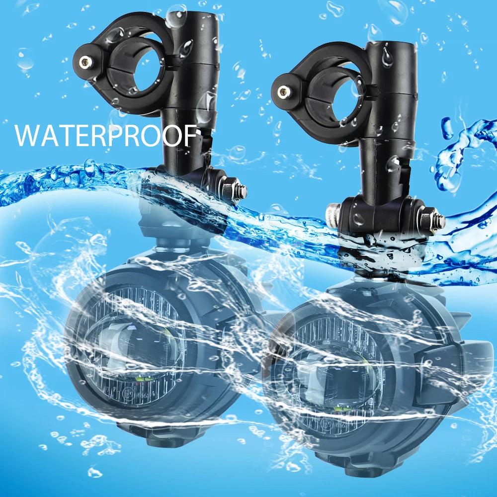 Auxiliary Lights LED Spot Driving Fog Lights for R1200GS F800GS K1600 Universal Motorcycle 40W 6000K Fog Lamps