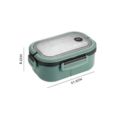 1200ML 2-Layer Leakproof Bento Lunch Box with Cutlery
