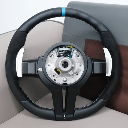 For BMW E90 E87 E83 E92 E84 E70 E71 F20 F23 F30 F34 F10 F25 F48 F15 Upgrade Steering Wheel Leather Modify New Style