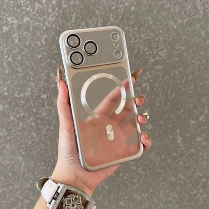 Luxury Matte Magnetic Transparent MagSafe iPhone Case