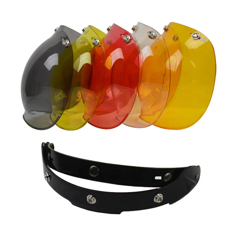 ORZ Retro Motorcycle Bubble Visor Glasses