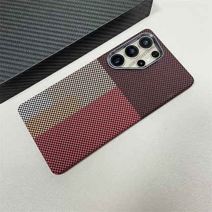 Carbon Fiber MagSafe Case with Alloy Lens Protection for Samsung Galaxy