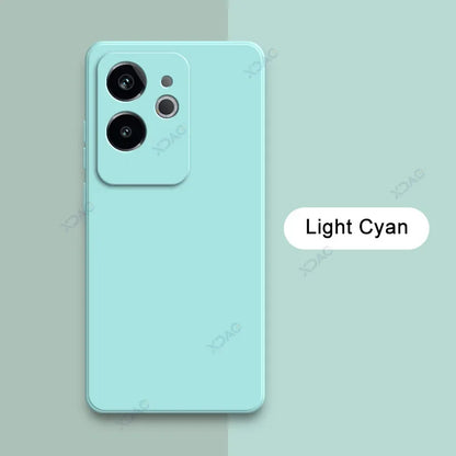 Luxury Dual Layer Cellphone Case for Realme GT6 GT 6 China 5G Full Camera Protection Soft Square Liquid Silicone Cover RealmeGT6