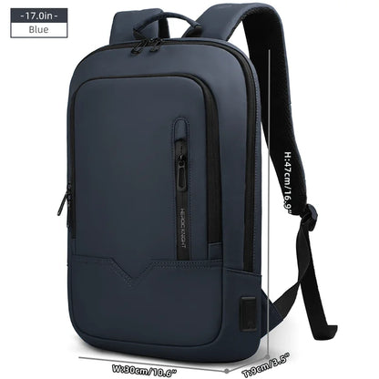 Heroic Knight Thin Male Work Backpack Multifunctional Fashion 15.6 In Laptop Backpack Casual Waterproof Business Travel Daypack