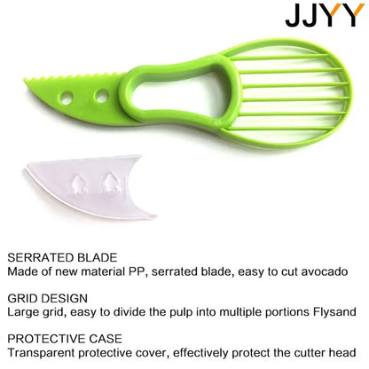 3-in-1 Avocado Slicer & Fruit Cutter Tool