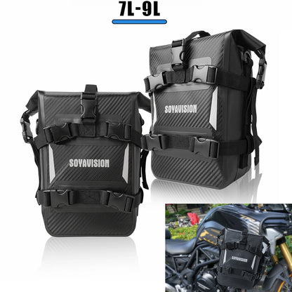2PCS Motorcycle Bumpers Bag Waterproof 5L-8L Motorcycle Side Frame Bag Motorcycle Crash Bar Bag Universal Tools Storage Bag