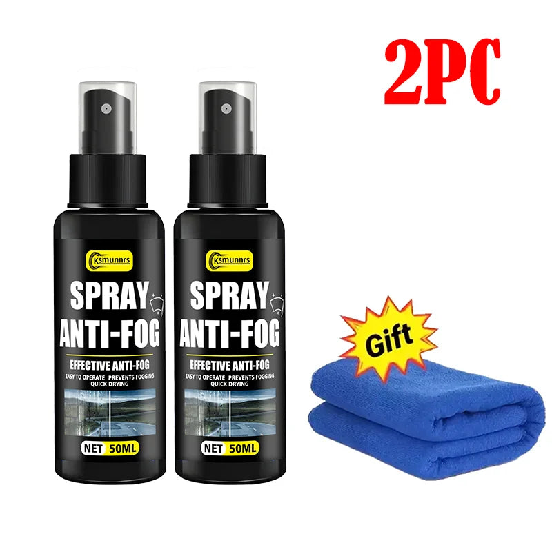 Motorcycle Helmet Anti-Fog Spray, Effectively Prevents Fogging, Enhances Visibility with Durable Nano Coating, Suitable for All
