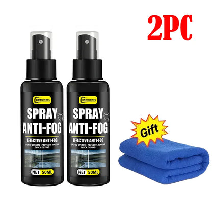Motorcycle Helmet Anti-Fog Spray, Effectively Prevents Fogging, Enhances Visibility with Durable Nano Coating, Suitable for All