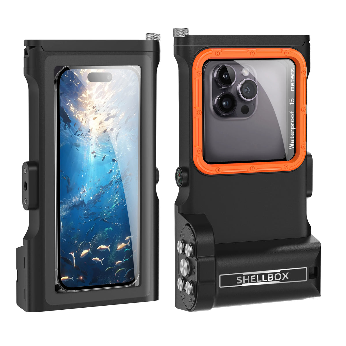 Shellbox Newly Upgraded Third-Generation Diving Bluetooth Remote Photography Is Suitable 6.9-Inch Waterproof Diving Phone Cases
