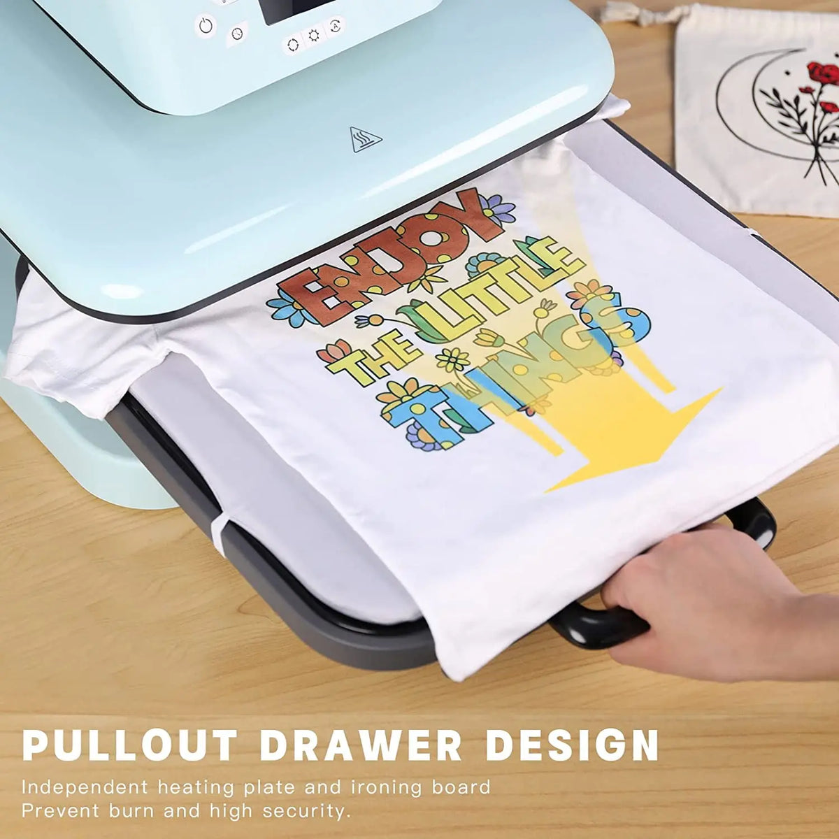 HTVRONT 15x15in 1500w Automatic Heat Press Machine  Digital T-shirt Transfer Sublimation Print Vinyl Sublimation for T-shirt Bag