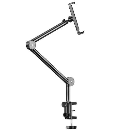 Desktop Mobile Phone Holder Bed Clip Lazy Live Broadcast Folding Cantilever Bracket For Apple Samsung iPad Tablet Stand Accessor