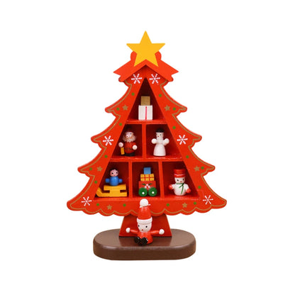 Wooden Christmas Tree – 3D Desktop Ornament