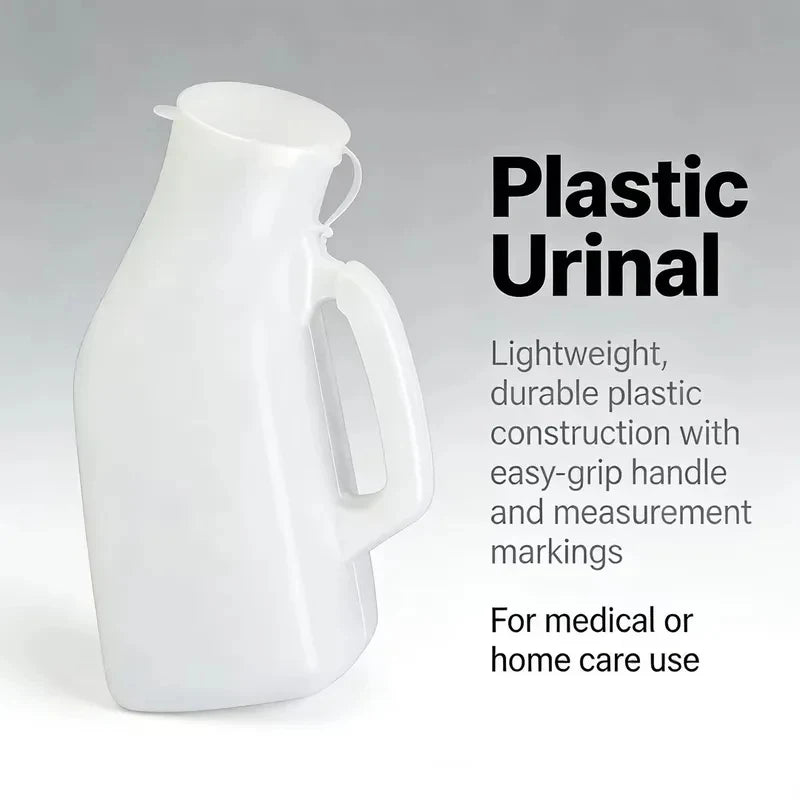 1200ml Leakproof Male Urinal Bottle with Handle, Portable Toilet for Car, Travel, Camping, Outdoor, Elderly & Disabled