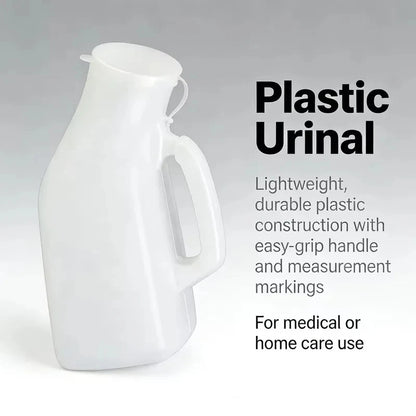 1200ml Leakproof Male Urinal Bottle with Handle, Portable Toilet for Car, Travel, Camping, Outdoor, Elderly & Disabled