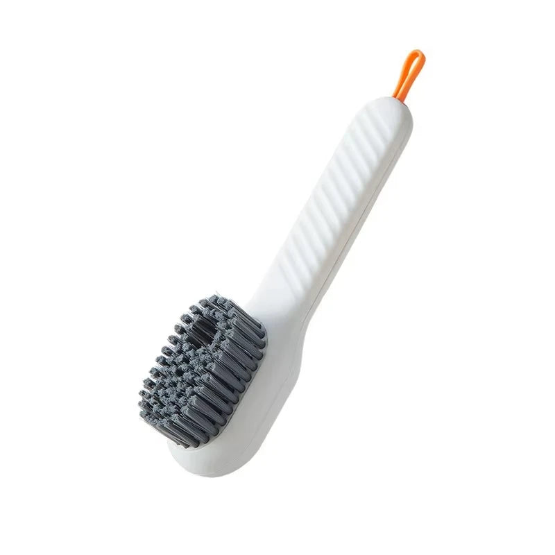 1/2pcs Shoes Brush Automatic Liquid Discharge Multifunction Press Out Shoes Cleaner Soft Bristles Clothes Brushes Cleaning Tool