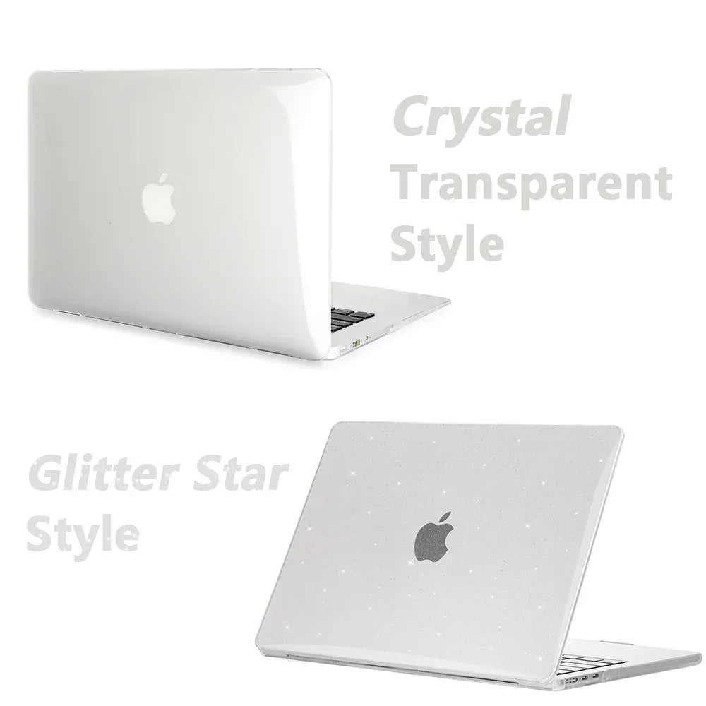Glitter MacBook Hard Shell Case Cover 11–16 Inch